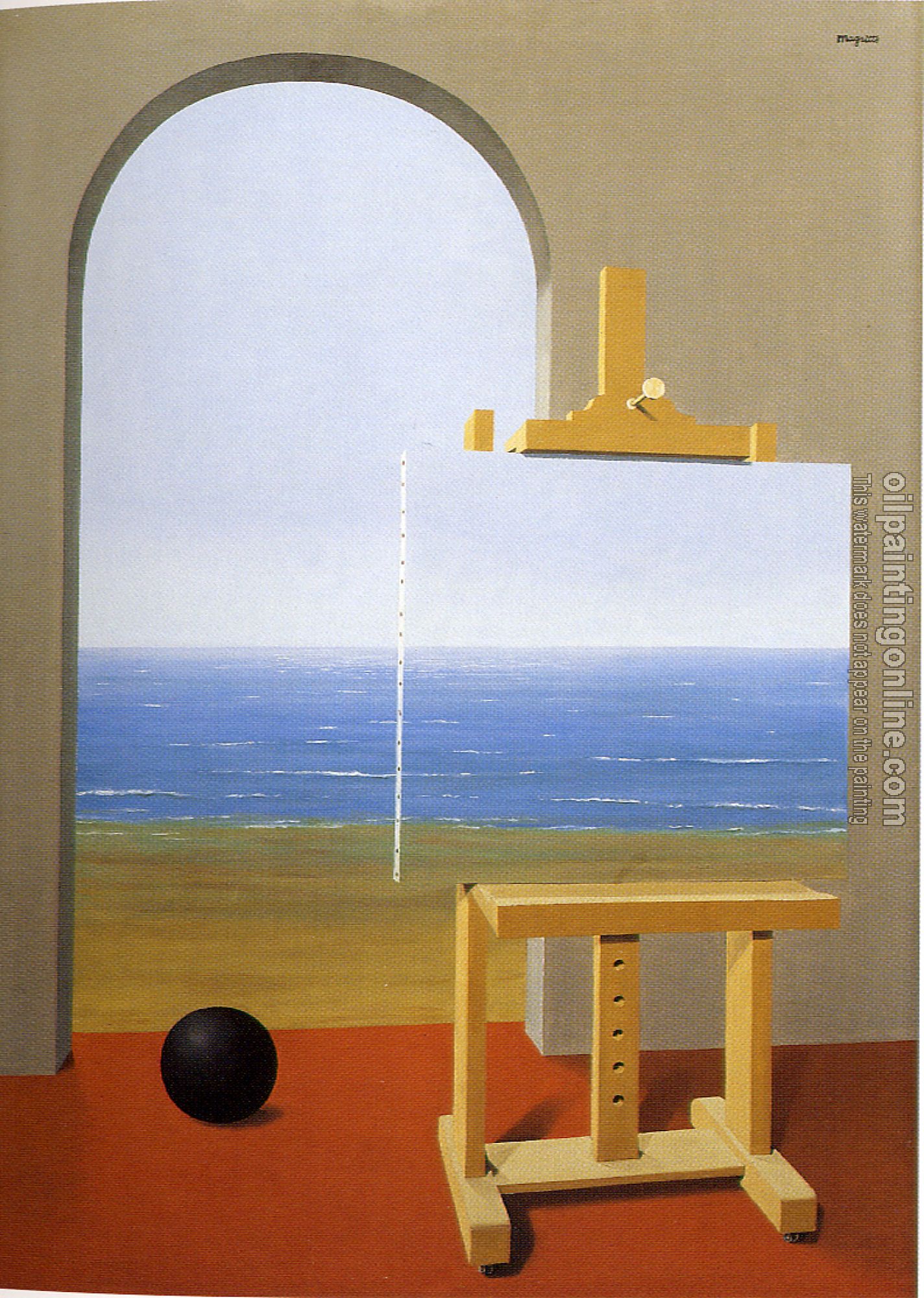 Magritte, Rene - abstract oil painting